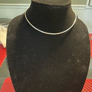 Sterling silver choker, pendant and earrings